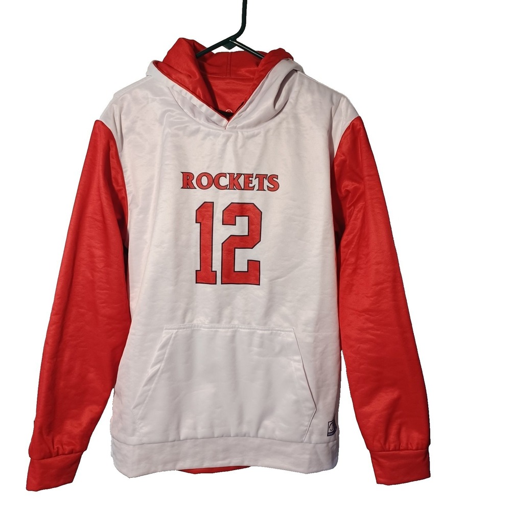 Rockets Reversible Red White Jersey Type Hoodie Unisex Large Sports